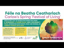 Féile na Beatha - Carlow's 'Festival Of Living' 2024