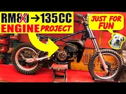 Fitting 1981 RM80 with 135cc race engine Part 4