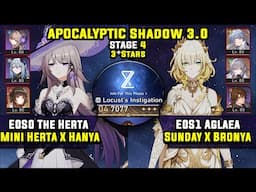 E0 The Herta Carry & E0 Aglaea Carry W/ Sunday (3 Stars) Apocalyptic Shadow 4 Honkai Star Rail 3.0