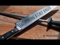 SHARPENING A CHEF KNIFE || KNIVES || DIFFERENT TYPES OF SHARPENING TOOLS|| THEORY OF FOOD PRODUCTION