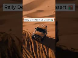 Rally Defenders vs Desert! 🏜️ #desertracing #rally #newdefender #offroading #shorts #defender