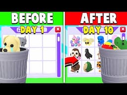 I became a TRASH CAN for 10 DAYS in Adopt Me!