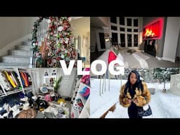 VLOG: Christmas Decor, Cleaning Home, Beauty Room Destroyed, Where I Been At, and More