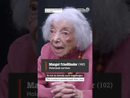 Let's listen to the words of Holocaust survivors, like Margot Friedländer (103)