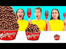 Big, Medium and Small Plate Challenge | Funny Food Recipes by Fun Challenge