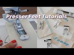 6 Sewing Machine Presser Feet and How To Use Them All