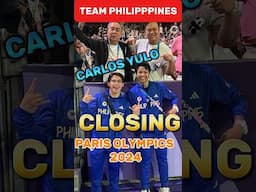 CARLOS YULO AND TEAM PHILIPPINES PARIS OLYMPICS 2024 CLOSING  #parisolympics2024