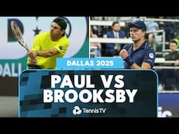 Tommy Paul vs Jenson Brooksby Hard Fought Battle Match Highlights | Dallas 2025