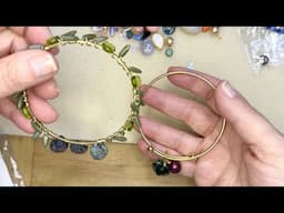 How to Make Wire Wrapped Bangles with Mr. Kitty's Big Beads Bonanza Beads Mix by Deb Floros