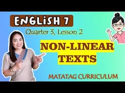 NON-LINEAR TEXTS in Journalistic Texts||ENGLISH 7| Week 5|QUARTER 3|MATATAG Curriculum