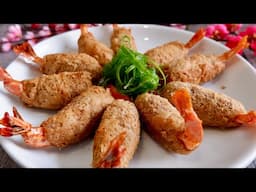 How to Fry Perfect Taro Prawns with Honeycomb Texture 炸芋虾 Chinese New Year Fried Yam Shrimp Recipe