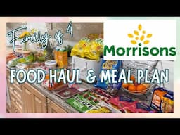 MORRISONS FOOD HAUL & MEAL PLAN | UK GROCERY HAUL