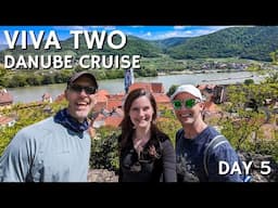 VIVA TWO Day 5: Biking to Dürnstein Castle, Krems Apricot Tasting and City Walk, High Tea Onboard