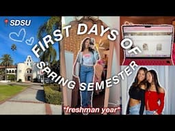 FIRST DAYS OF SPRING SEMESTER *freshman year @ SDSU*