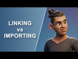 Difference between linking and importing 3d character in Blender | Blender 4.3 Tutorial