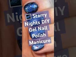 🌌💫 Starry Nights DIY Cat-Eye Nail Art Vlog