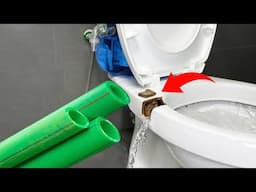 60-Year-Old Plumber's Shocking Invention! Unclog a Toilet with PVC Pipes and Old Car Valves!