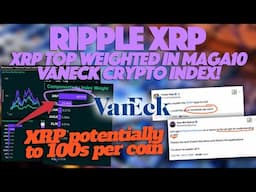 Ripple XRP: XRP Highest Weighted Crypto On MAGA10 Release & Will Quincy Explain XRP To Tate?