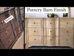 Pottery Barn Finish Furniture FLIP - DIY bedroom inspo