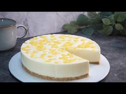 Tarta de queso Cheesecake Cremosa de Piña! 🍍 | Receta Fácil, Sin Horno y Sin Gluten #496#