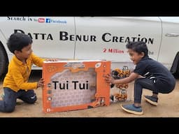 Kids unboxing Gift Toys - JCB - Road Roller - Excavator - Bulldozer - Best Toy Video