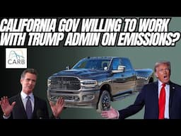 California Governor Willing To Work With Trump Administration On CAFE And CARB Standards WOW