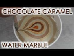 Chocolate Caramel Water Marble | DIY Nail Art Tutorial | MSLP