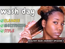 MY REALISTIC WASH DAY | DAMAGED TYPE 4 HAIR + MINI TWISTS