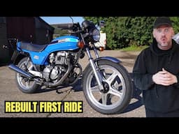 I REBUILT A HONDA CB250 SUPER DREAM THEN TRIED TO RIDE IT