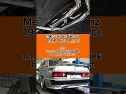 Mercedes-Benz 190E  M111 2.2cc : อัพเกรดท่อ X CROSS FIRE by MHD Exhaust #shorts #exhaust #automobile