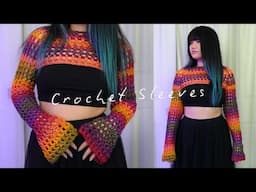 How to Crochet a Shrug | Crochet Sleeves Tutorial