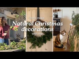 Making natural Christmas decorations & ALL that it involves :)