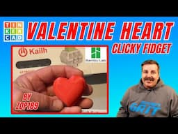 Free Tinkercad Valentines Day Heart Clicky Fidget Tutorial via ZDP189