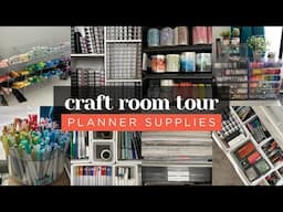 CRAFT ROOM TOUR :: How I Organize My Planner Supplies