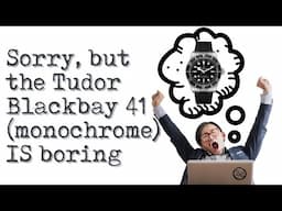 Sorry, the Tudor Blackbay 41 (Monochrome) is boring (great - but boring).