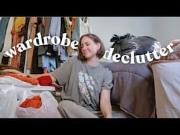 Decluttering over 50% of my wardrobe (TRYING EVERYTHING ON) 2025 closet cleanout pt.1