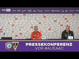 Die Pressekonferenz vor dem Heimspiel gegen Alemannia Aachen