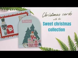 Christmas card and envelope with the sweet christmas collection