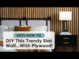 How to Build a Slat Wall (With Plywood!) | DIY Wood Slat Accent Wall