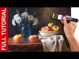 LIVE - Acrylic Painting STILL-LIFE / Full Tutorial / JMLisondra