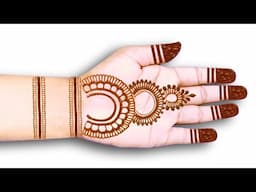 easy beautiful simple mehndi design|front hand mehndi design new|mehandi ka design|henna mehndi desi