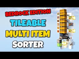 [Bedrock Edition] Tileable Multi Item Sorter