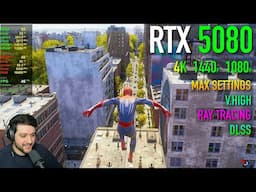 The RTX 5080 in Spider-Man 2 - 1080p, 1440p, 4K