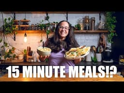 Realistic 15 MINUTE Vegan Meals that Kids Actually Love | Vegan and Vegetarian Meal Ideas