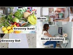 How I Meal Plan 🍴My Grocery List 🍉 My Weekly Menu 🥙 Grocery Haul 🍍