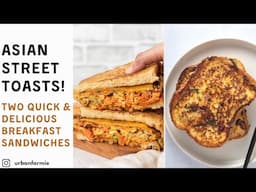 Healthyish Breakfast Sandwich Ideas - Asian Inspired and Vegetarian!