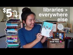 BOOK HAUL: thrifting books at a library sale (the best finds YET‼️)