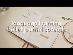 4 Language Learning Bullet Journal Spreads! | Unique Ways To Track Progress