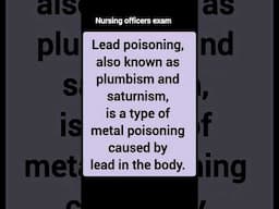 Lead poisoning//plumbism//saturnism