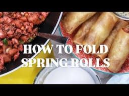 How to fold Spring Rolls Ramadan Recipes | Cook with Anisa | Indian Cooking